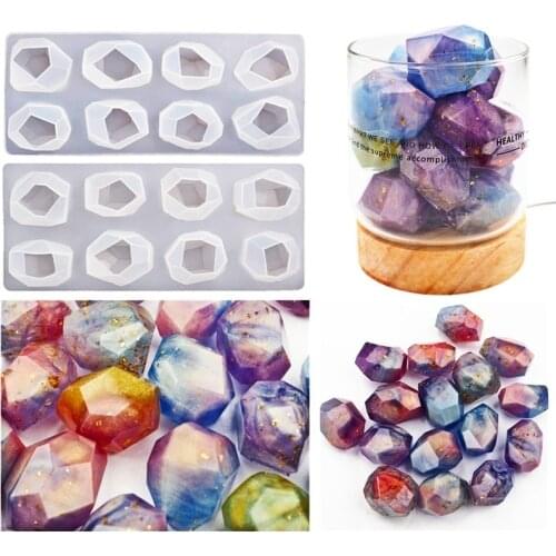 DIY Gem Stone Crystal Silicone Mold for UV Resin Epoxy Handmade Table Home Decorations Crafts