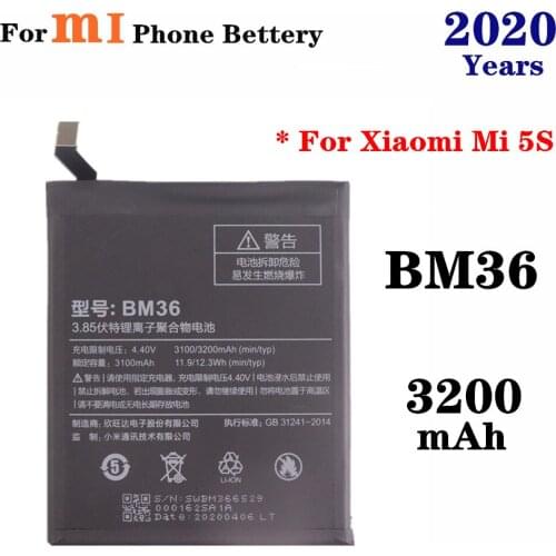 3200mAh BM36 Replacement Battery For Xiaomi 5s Mi5s M5s Mobile Phone battery