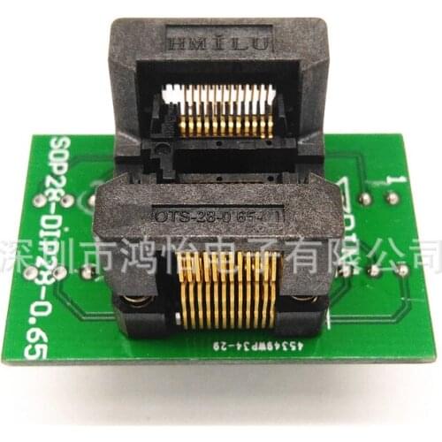 SSOP24(28)-0.65-01 to DIP24 Burning Socket Adapter Socket Conversion Socket IC Test Socket