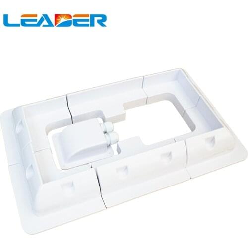 1SET(7 pcs) UV Resistant Caravan ABS solar panel spoiler Mounting Bracket Kits Cable Entry side bracket for Boats/Sheds /Roof