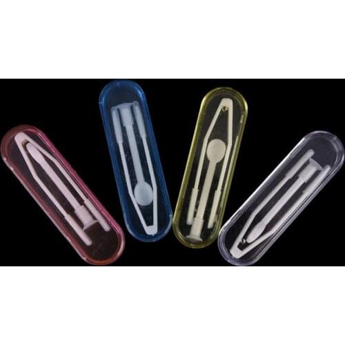 1 Set Contact Lenses Tweezers Annex Clips Contact Lens Tweezers Medical Plastic Suction Cup And Tweezers Eyewear Accessoires