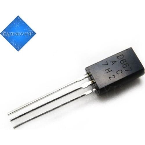 50pcs/lot 2SD667 D667 TO-92L In Stock