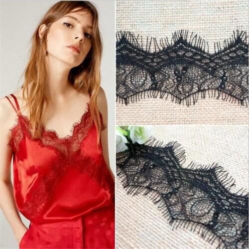 6Meters Factory Hot Sale Eyelash Lace Trim DIY Clothing Accessories 6.5cm wide LW0150