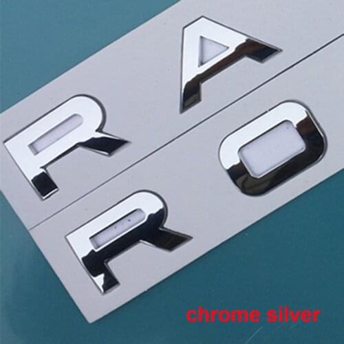 Letters Emblem Car Stickers For RANGE ROVER VELAR SV Autobiography DISCOVERY SPORT Hood Trunk Logo Badge 3D Styling Accessories