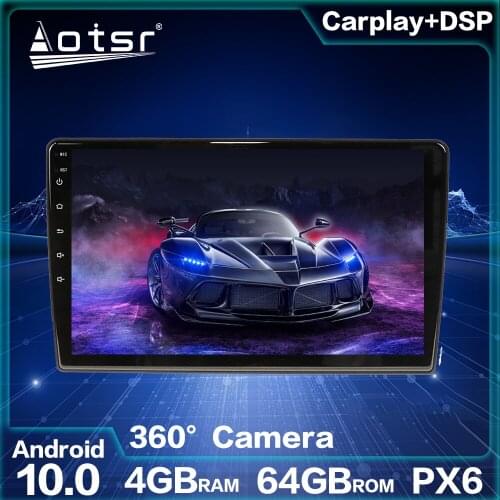 Car GPS Navigation Screen For Toyota Wish 2009+ Android Radio Andriod 10.0 4GB 64GB PX6 Auto Stereo Head Unit Multimedia Player