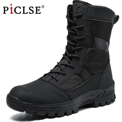 Autumn Winter Tactical Military Boots Outdoor Male Hiking Boots Men Special Force Desert Combat Ankle Boots For Men Work Boots