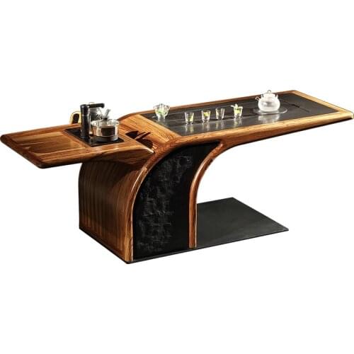 Dapeng Wings New Chinese Style Solid Wood Designer Tea Table Nordic High-End Ugyen Wood Table-Chair Set O1