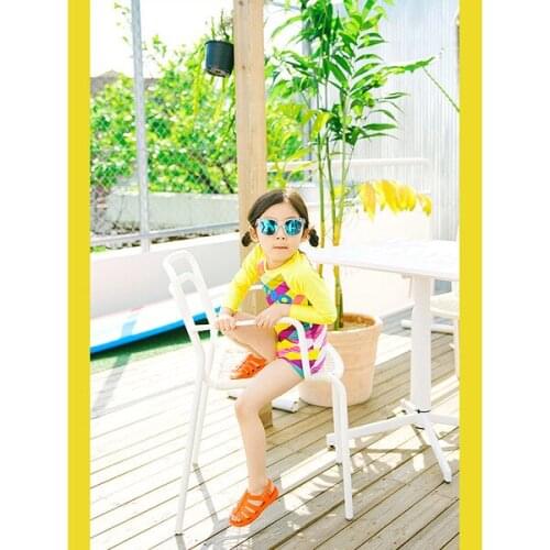 Children Two Pieces Swimsuit Kids Baby Girls Swimwear Boys Long Sleeve Surfing Wear Bathing Suit Baby Sandy Rash Guard+Hat 1-12Y