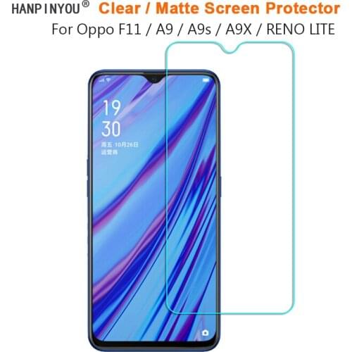 For Oppo F11 A9 A9s A9X / Reno Lite Clear Glossy / Anti-Glare Matte Screen Protector Protective Film Guard (Not Tempered Glass)