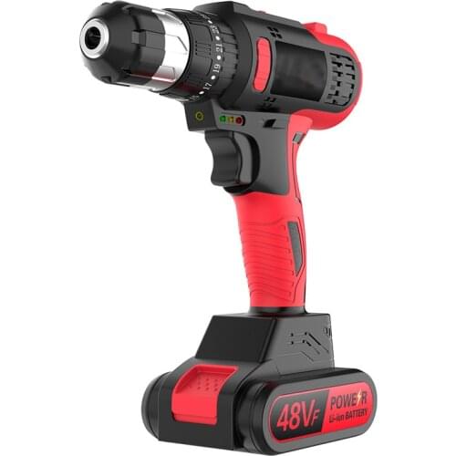 21V Electric Screwdriver Lithium Battery Rechargeable Household DIY Two Speed Multifunction Mini Drill Brushless Power Tools