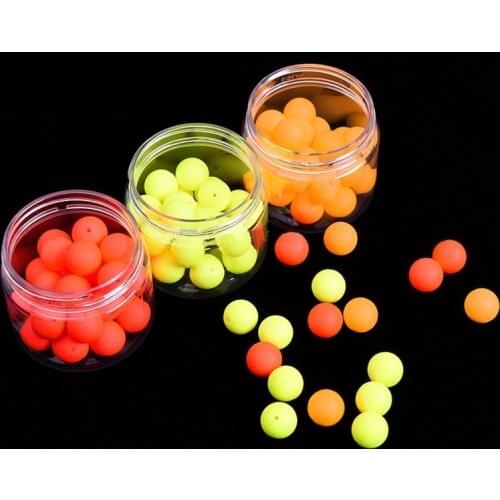 30pcs Fishing Floating Bobbers Fluorescent Drift Ball Foam Strike Indicator Fishing Float Buoyancy Balls Fishing Accessories