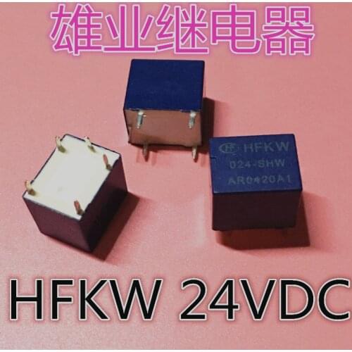 Hfkw 024-shw 24 VDC relay 5-pin 10A