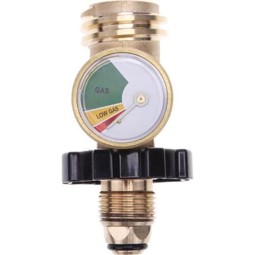 Propane Gas Guage Meter Tank Leak Detector POL Convents Universal for QCC1/Type1 Propane Tank Cylinders Gas Pressure Meter-100