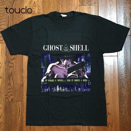 Fashion 100% Cotton Men T Shirt Tees Custom Rare Ghost In The Shell Vintage Reprint 80S Manga Anime T-Shirt Usa Cool Shirts