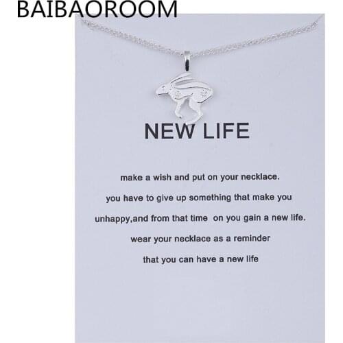 12pcs Fashion Jewelry Animal Zodiac New Life Rabbit Alloy Clavicle Pendant Short Necklace Gift