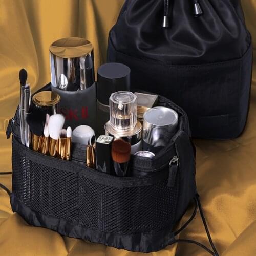 New Drawstring Makeup Bag Toiletries Travel Organizer Outdoor Shower Room Storage Make up Case Waterproof Womens Cosmetic Bag