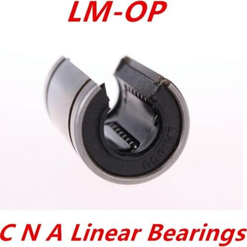 NEW 4 pcs LM20UUOP bearing 20mm linear motion ball bearing bush bushing for 20mm linear guide rod round shaft cnc parts