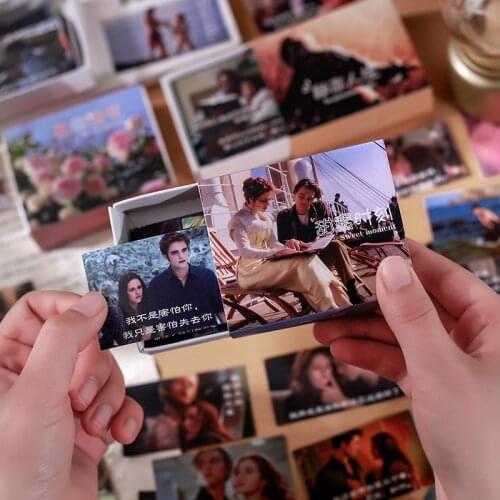 Yisuremia New 60 Sheets Retro Films Stickers Journals Diary Planner Scrapbook Decorative Sticker Cards Kawaii School Stationery