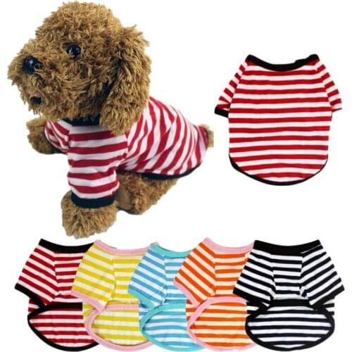 Pet clothes dog vest cat clothing summer dogs tshirt puppy clothers small Pet Cat Vest Cotton T Shirt Pug Apparel Costumes
