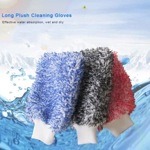 Car Wash&Maintenance Detailing Soft Absorbancy Glove High Density Easy To Dry Microfiber Wash Mitt Cloth