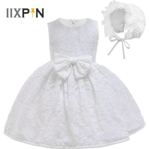 Baby Girl Flower Dresses Newborn Embroidery Birthday Toddlers Christening Gown Infants Baptism Flower Dress Girls Lace Vestidos