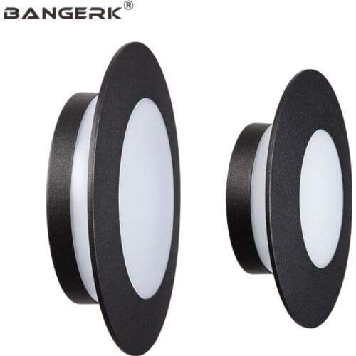 Simple Circular Outdoor Wall Lamp Waterproof IP65 LED Porch Lights Modern Wall Sconce Garden Courtyard Decor Aluminium Lighting