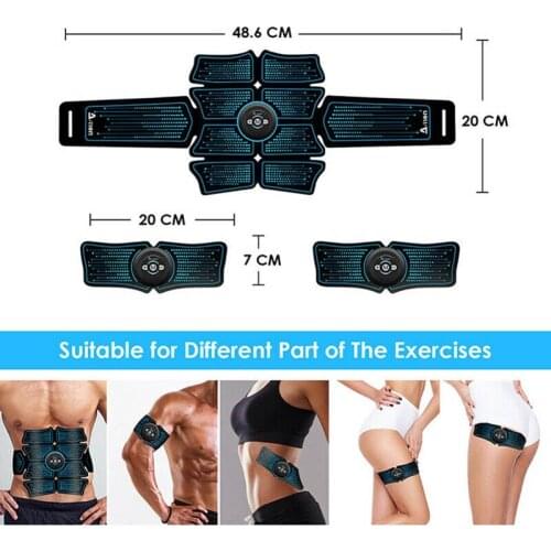 Entertainment Vibration Belt Machine Abs Trainer EMS Abdominal Muscle Stimulator Toner Fitness Training Gear Home Gym Belt