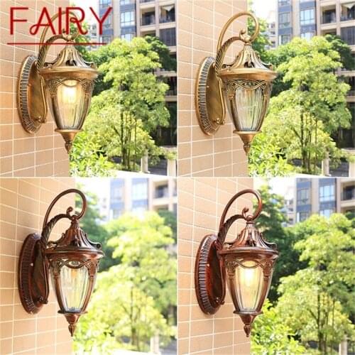 FAIRY Outdoor Wall Lamp Classical Light Retro LED Sconces Waterproof for Home Decoration