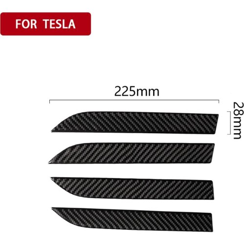 Replacement For Tesla Model x Outer Door Handle Cover Trim Carbon Fiber Exterior Handles Overlay Decor