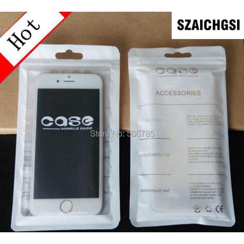 SZAICHGSI 5000pcs 18*10cm Plastic zipper Bag Cell Phone Mobile Phone Case Cover Packaging Package Zip lock accessories earphone
