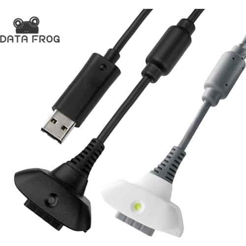 DATA FROG USB Charging Cable For Xbox 360 Wireless Controller Joystick Power Supply Charger Cable Game Cables For Xbox 360