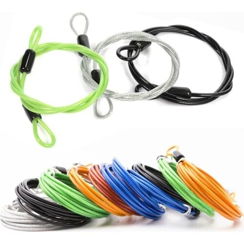 2m Bicycle Chain Lock Wire Cycling Strong Steel Cable Lock Mtb Road Bike Lock Rope Anti-theft Security Bike Lock Bicycle Accesso