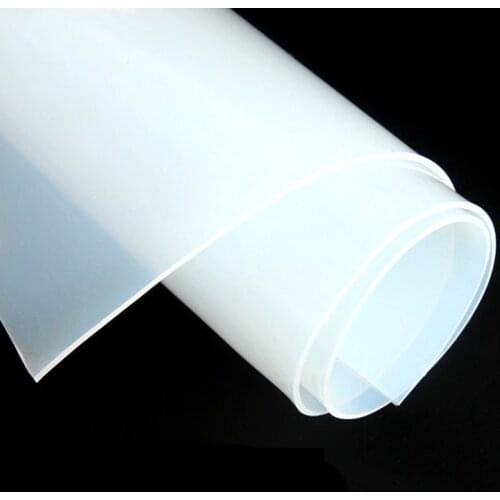 1.5mm/2mm/3mm/4mm/5mm/6mm/8mm High Quality milky white Silicone Rubber Sheet For heat Resist Cushion Size 500x500mm