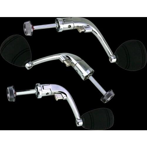 WALK FISH 1PCS Full Metal Folding Rocker Arm EVA For 1000-7000 Spinning Fishing Reel Handle Handshake Wheel Fishing Accessories