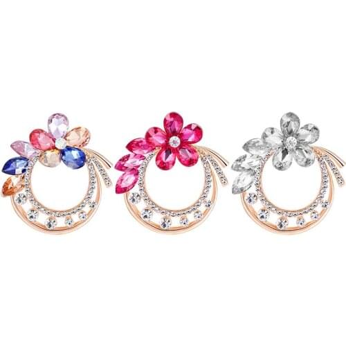 Women Fashion Brooch High-Grade Silk Scarf Brooch Shawl Elegant Buckle For Women Temperament Wild Brooch