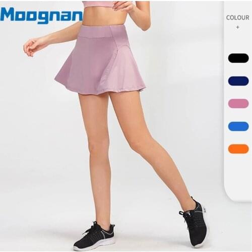 Tennis Skirt Women Falda Sports Skirt Sportswear Exercise Quick Dry Yoga Skir Tracksuit Anti-exposure Fitness Lining Skirt Pants