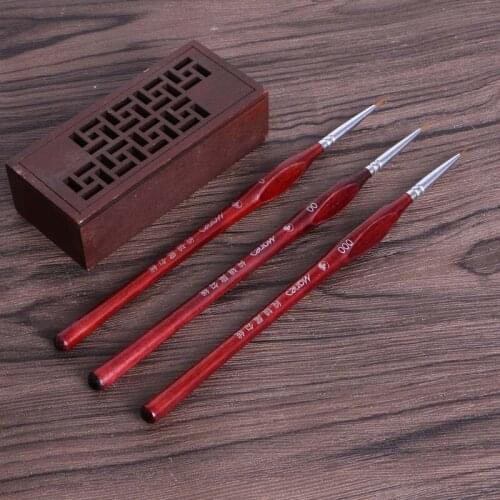 1Pc Miniature Paint Detail Brush Wolf Hair Professional Fine Detailing 0 00 000