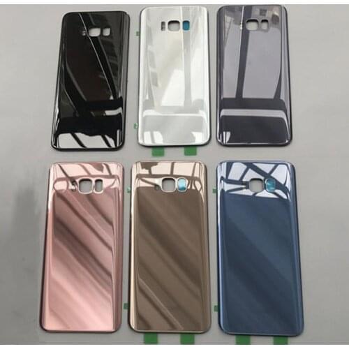 10 pcs/lot New Glass Material Rear Battery Door Case For Samsung Galaxy S8 G950 S8+ S8Plus G955 S8 Plus Back Glass Housing Cover