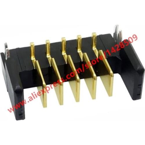 10pcs Temperature Resistance Intelligent Door Lock Connector 2.0mm Pitch 5A 5-Pin Gold Plating Male Plug Battery Junctor