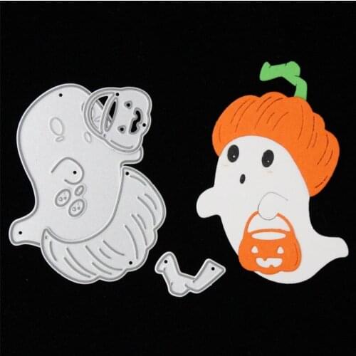 2018 Halloween Cute Ghost Metal Cutting Dies Stencils for DIY Scrapbooking/photo album Decorative Embossing DIY Paper Cards