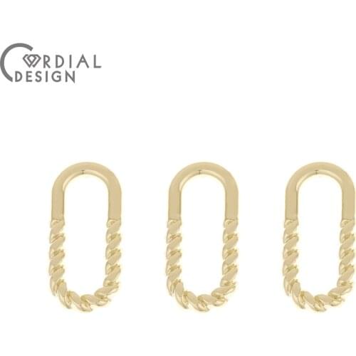 Cordial Design 100Pcs 10*22MM Jewelry Accessories/Hand Made/Connectors/Oval Loop Shape/DIY Charms/Jewelry Findings & Components