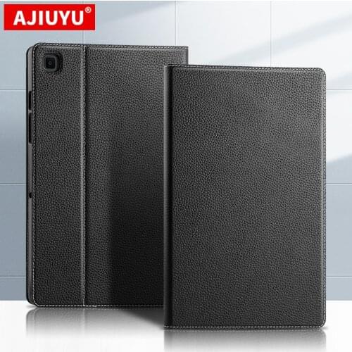Case Cowhide For Samsung Galaxy Tab A7 10.4" T500 T505 SM-T500 SM-T505 2020 Tablet Protective Cover Genuine Leather Stand Case