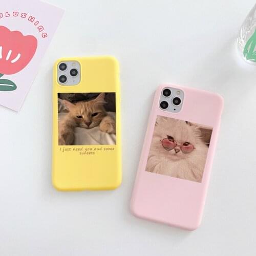 Cute Cat Case For Huawei P30 P40 P20 Lite Pro 2019 P8 Mate 20 40 30 10 Lite Pro P Smart 2019 2021 Plus Z Case Soft Silicone Capa