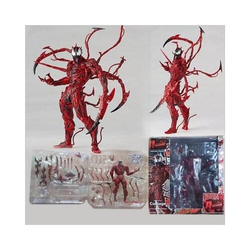 MARVEL Spider-Man Venom Carnage Cletus Kasady Yamaguchi PVC Action Figure Toys Dolls Gifts for Children 16cm