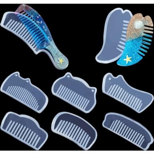 Epoxy Silicone Comb Mold for Resin DIY Jewelry Craft Supplies Handcrafts Casting Mould