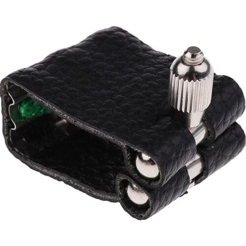 PU Leather Alto Eb Saxophone Ligature for Saxophone Sax Mouthpiece Parts