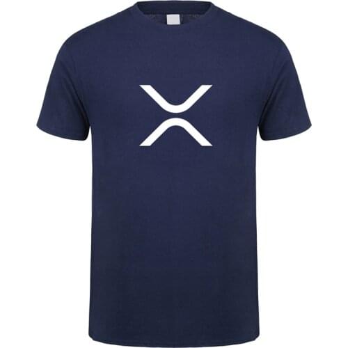 Summer XRP (Ripple) T Shirts Crypto Casual Tees Cotton Short Sleeve Cool Tops Mans Tshirt OZ-424
