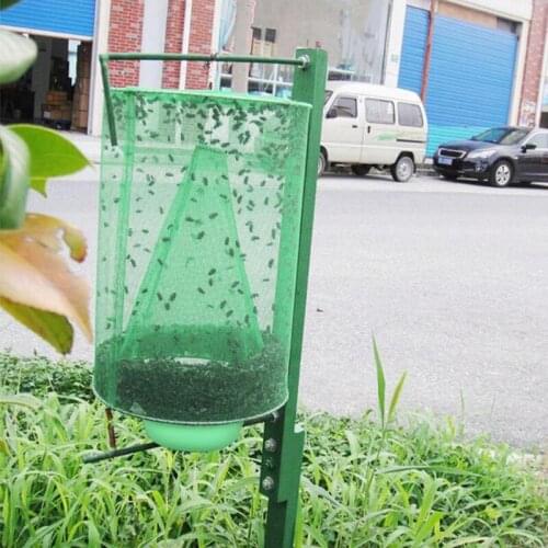 Reusable Garden Wasp Trap Kills Pest Fly Killer Mosquito Catcher Hanging Outdoor Fly Trap Net Bait Hanging Fly Cage Tools