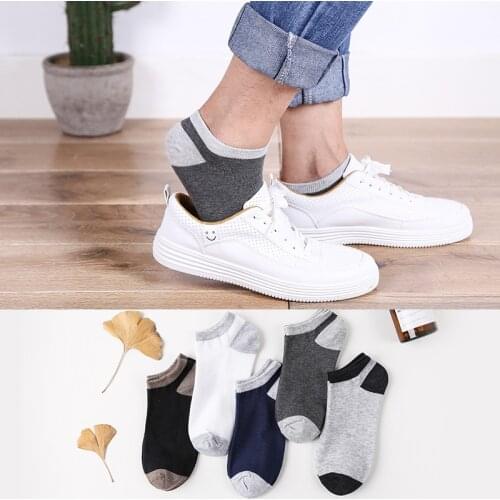 Hot Sale summer comfortable breathable cotton men socks high quality brand short socks 1Pair