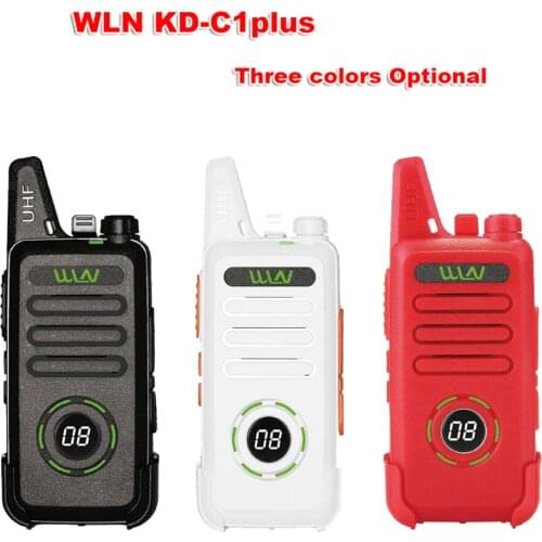 New WLN KD-C1plus mini Walkie Upgraded Radio KDC1plus UHF 400-470MHz slim transceiver better than KD-C1 two way radios